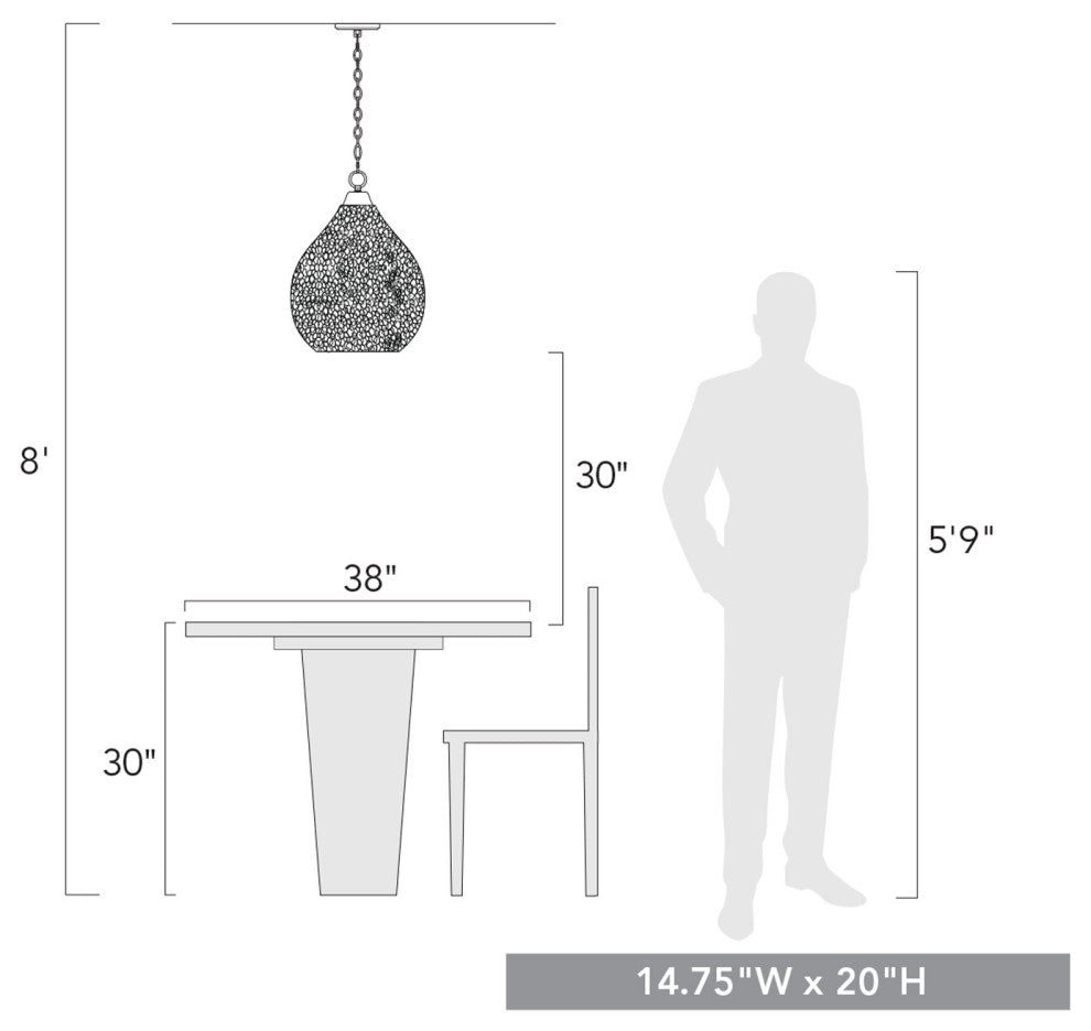 Golden Lighting 1094-3P-HCG Ariella 3 Light 15"W Taper Candle - Matte Black /