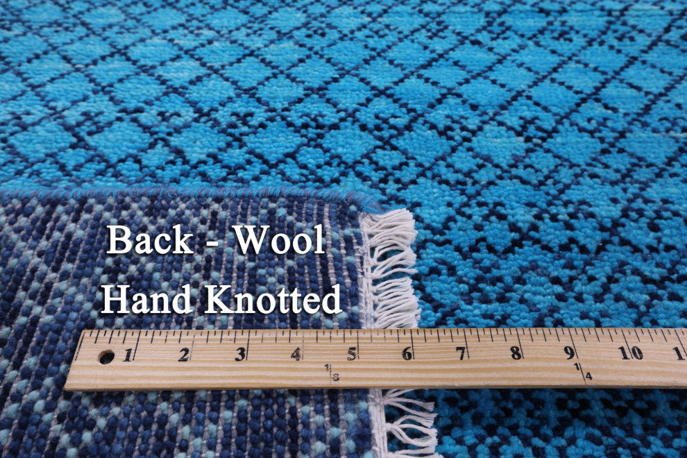 8' 1" X 10' 0" Hand Knotted Savannah Grass Wool Rug - Q13223