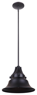 Union 1 Light Medium Pendant in Midnight with Metal Shade