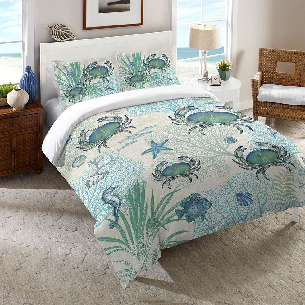 Blue Crab Comforter, Queen