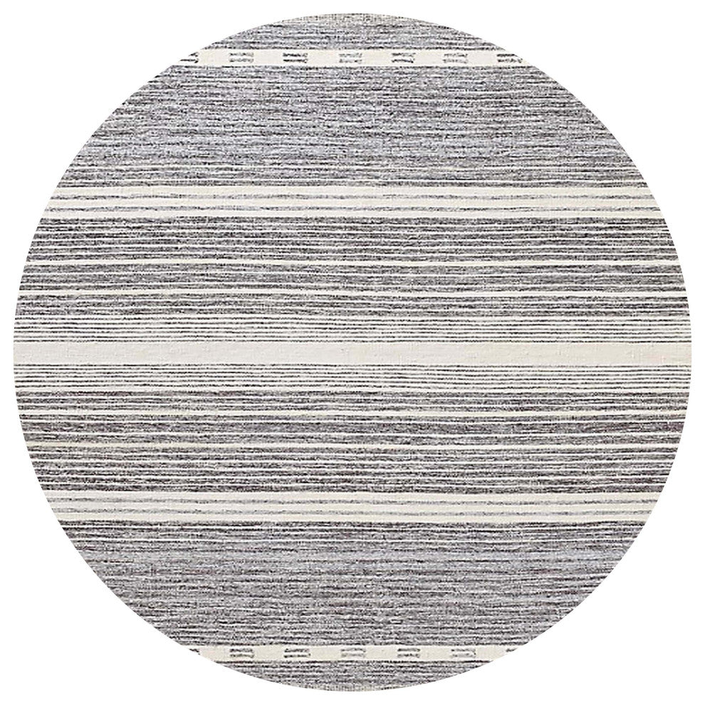 Ahgly Company Indoor Round Mid-Century Modern Area Rugs, 8' Round