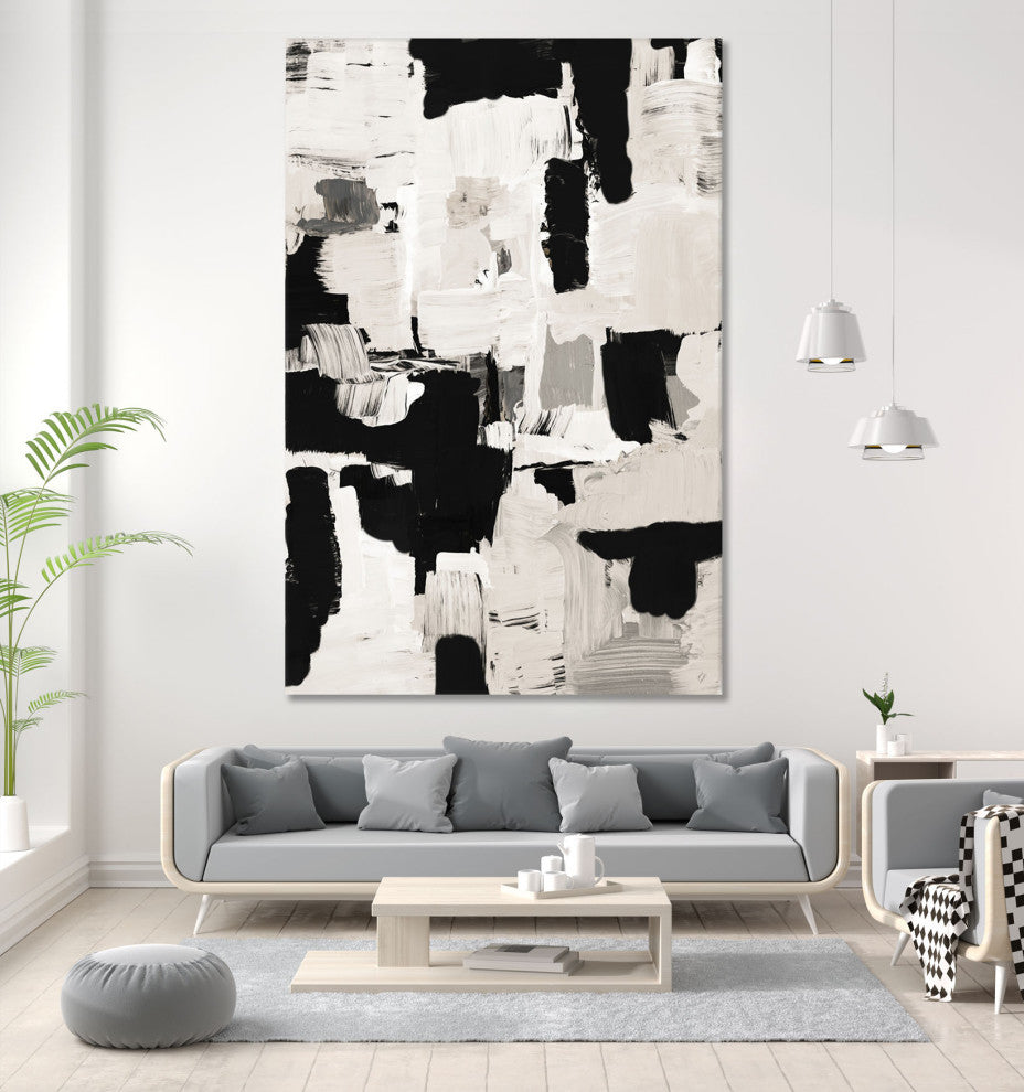 Night Peace Abstract - 84 x 54 by Lanie Loreth