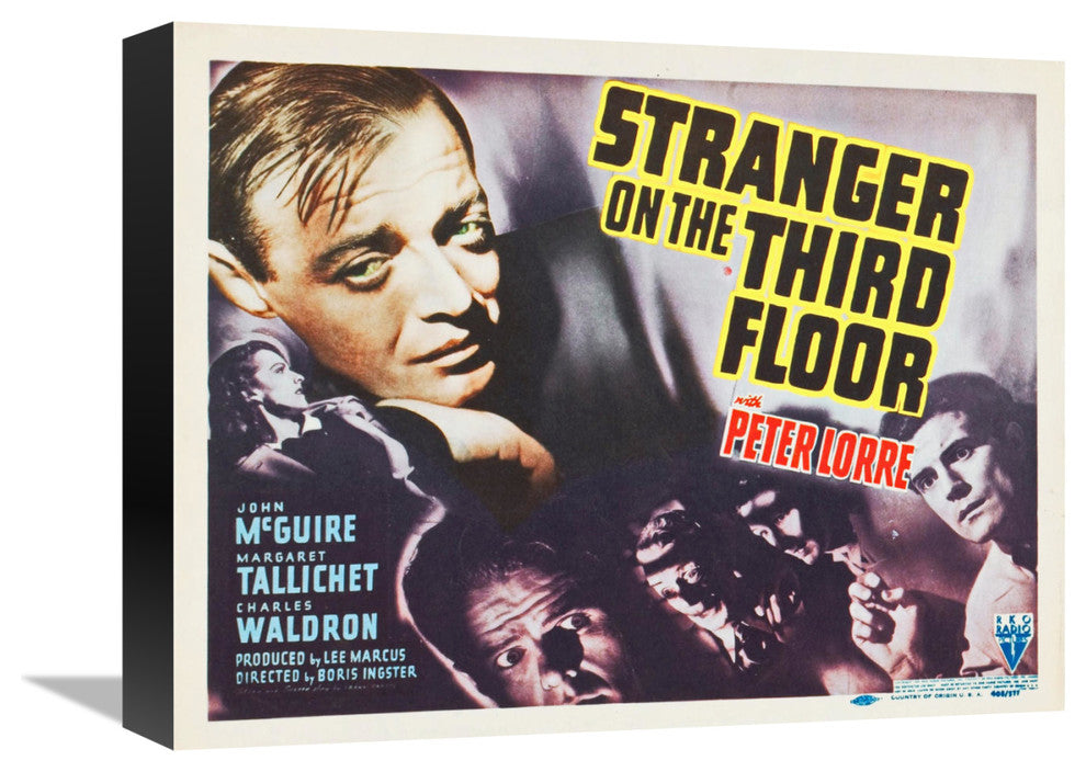 "Stranger On The Third Floor" Canvas Giclee by Hollywood Photo Archive, 16"x12"