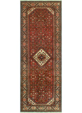 Fine Vintage Distressed Adrion Red/Ivory Runner, 3'9 x 10'4