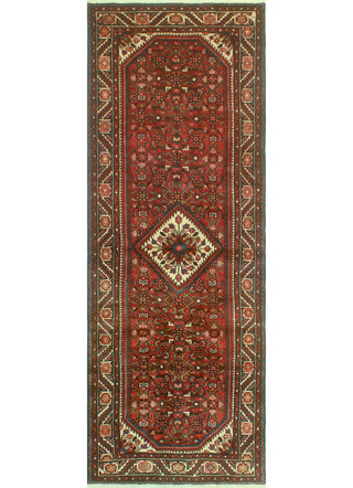 Fine Vintage Distressed Adrion Red/Ivory Runner, 3'9 x 10'4