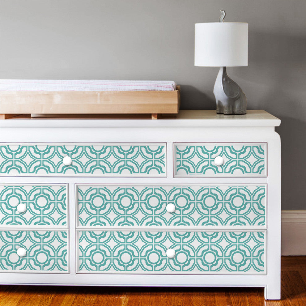 Daisy Peel and Stick Vinyl Wallpaper, Mint, 24"w X 60"h
