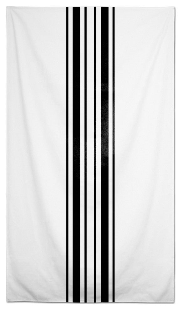 Stripe Set Black 58x102 Tablecloth