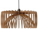 Original Modern 1-Light Pendant 20" Diameter Smooth Wood finish