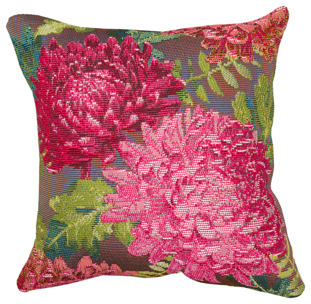 Marina Mums Indoor/Outdoor Pillow Fuchsia 18"x18"