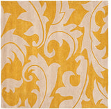 Safavieh Soho Soh841A Floral Rug, Gold/Ivory, 6'0"x6'0" Square