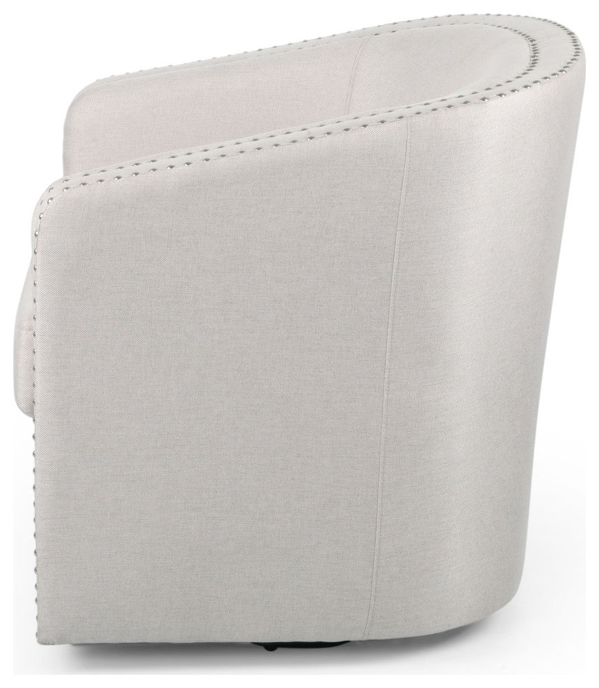 Jaymee Fabric Swivel Chair, Wheat and Black