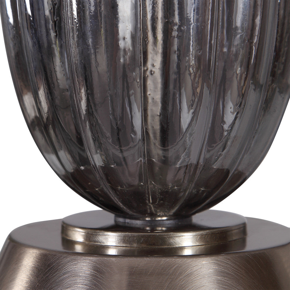 Uttermost Reeve Gray Glass Table Lamp