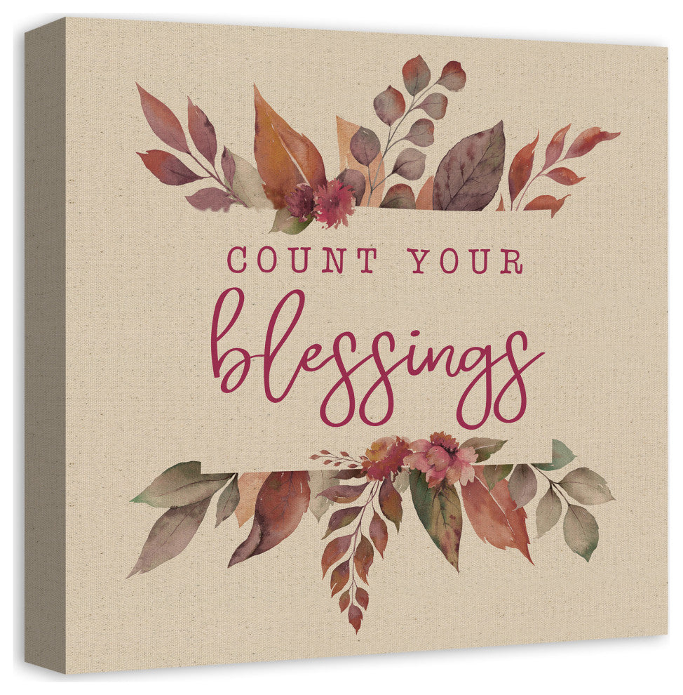 Count Your Blessings 1 16"x16" Canvas Wall Art
