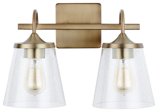 Capital Lighting 139122-496 2 Light 15-1/4"W Bathroom Vanity - Aged Brass