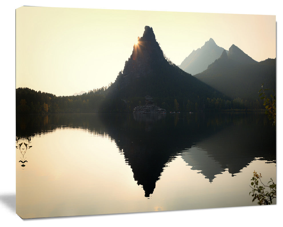 National Park Burabay at Sunset, Landscape Canvas Art Print, 40"x30"