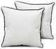 Square Outdoor Patio Pillows, Snow