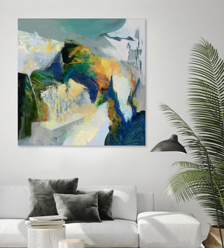 Iceberg - 54 x 54 by Emilia Arana