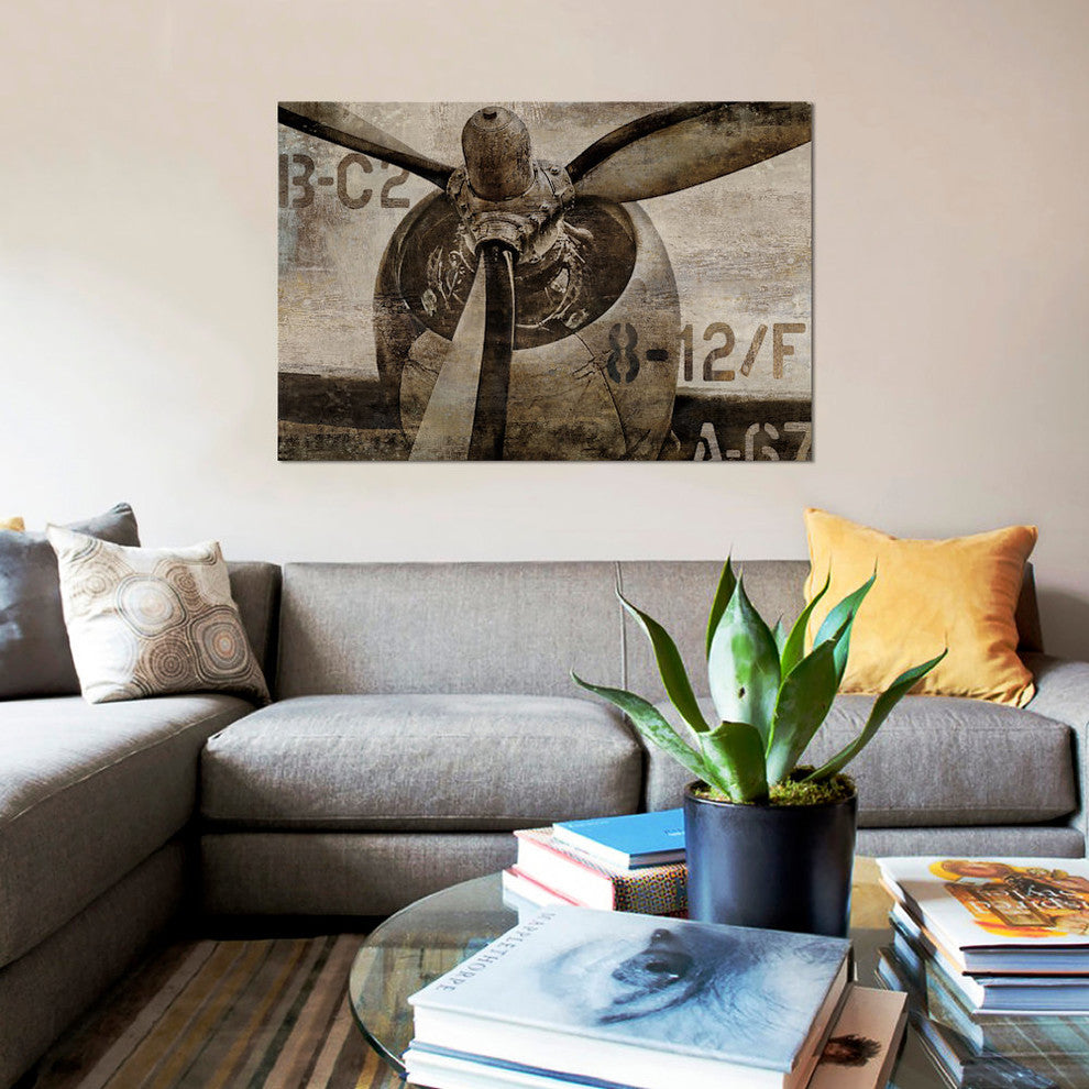 "Vintage Propeller" by Dylan Matthews, Canvas Print, 18"x12"