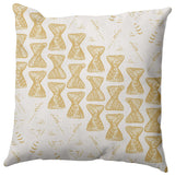 Bongo Beats Rug Pillow, Yellow, 16"x16"