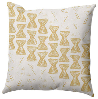 Bongo Beats Rug Pillow, Yellow, 16"x16"