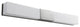 Crescent Bathroom Vanity Light in Satin Nickel