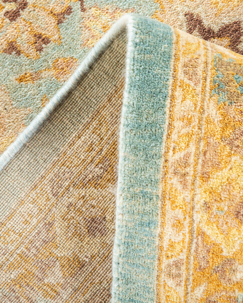 Mogul, One-of-a-Kind Hand-Knotted Area Rug Light Blue, 8' 4" x 10' 1"