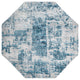 Unique Loom Elizabeth Finsbury Rug, Blue, 7'10"x7'10" Octagon