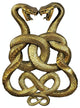 Egyptian Infinity Cobra Twins Wall Plaque