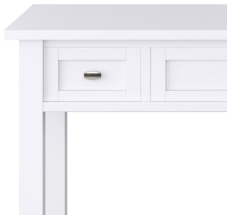 Warm Shaker Solid Wood Desk, White