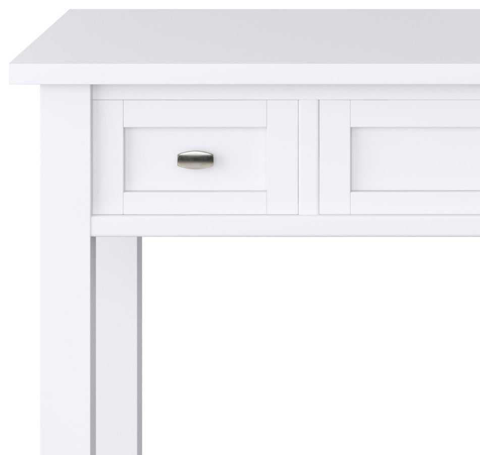 Warm Shaker Solid Wood Desk, White