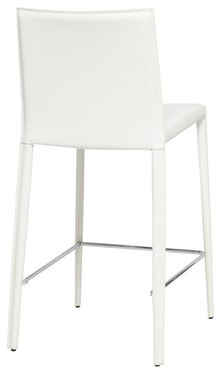 Elite Living Prima Modern 26" Counter Height Bar Stool, White