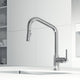 VIGO Utopia 14" H Single Handle Pull-Down Sprayer Kitchen Bar Faucet, Chrome