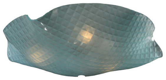 13W Metro Organic Art Glass Window Pane Shade