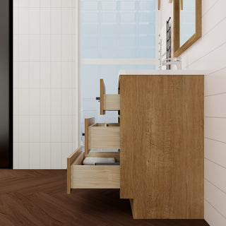 Victoria 24" Solid Wood Bath Vanity, Oak