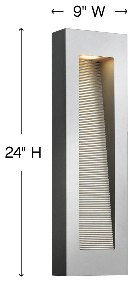 Hinkley Luna Large Wall Mount Lantern, Titanium