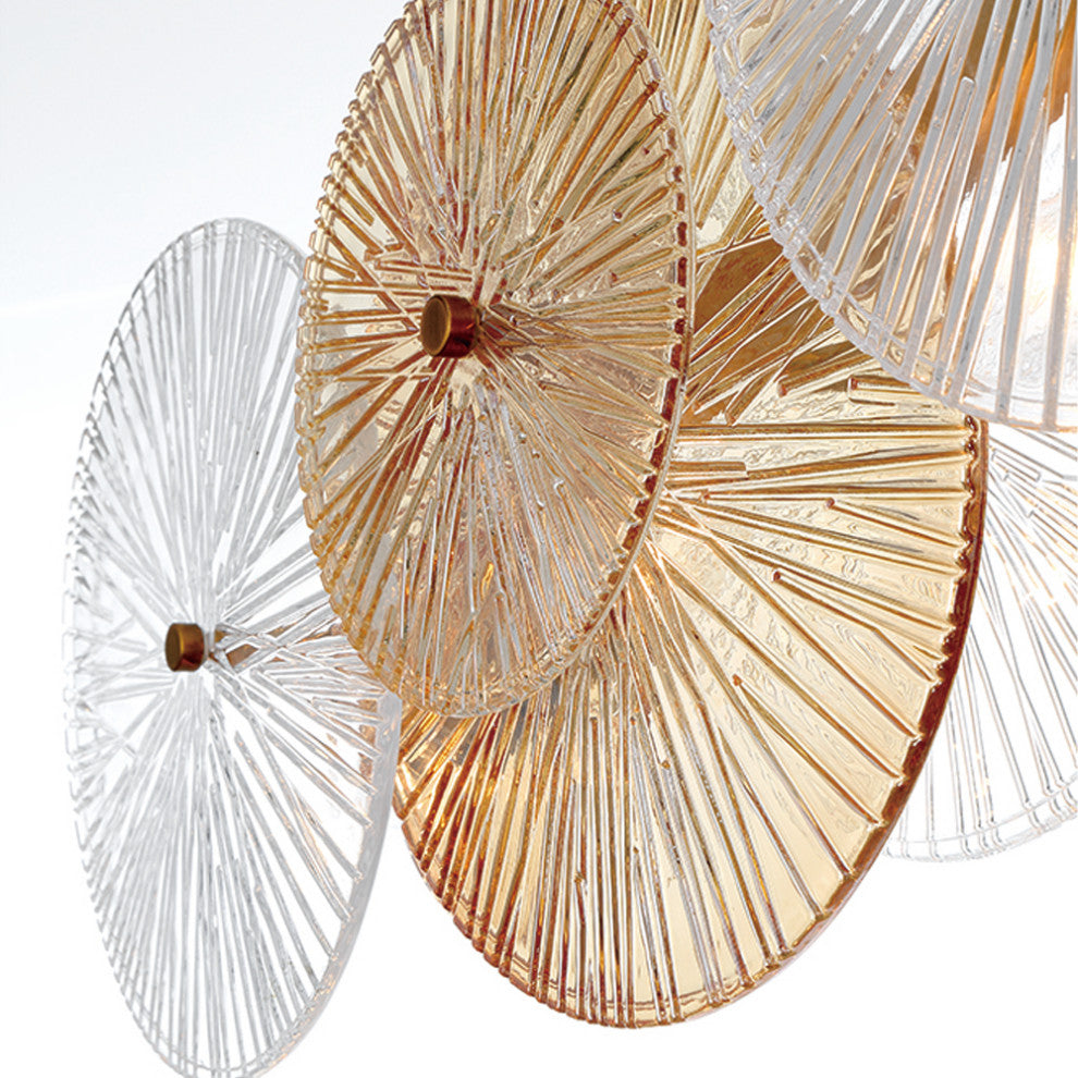 Sue-Anne 8-Light Chandelier, Plated Brass