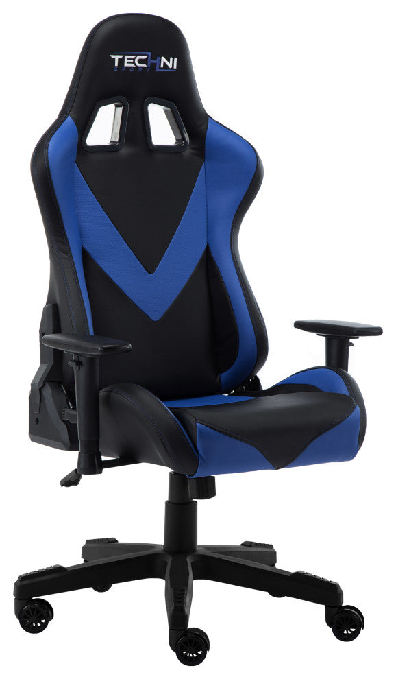 Techni Sport Office-PC Gaming Chair, Blue