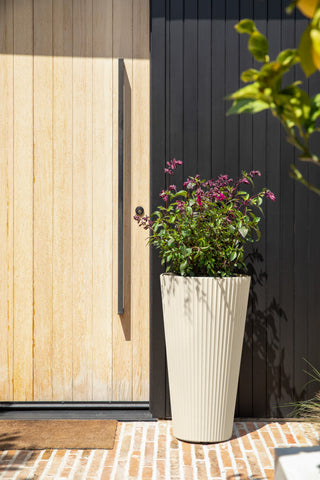 Veradek Demi Series Tall 26" Planter, Sand, 2 Pack