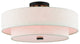 4 Light Ceiling Mount, English Bronze