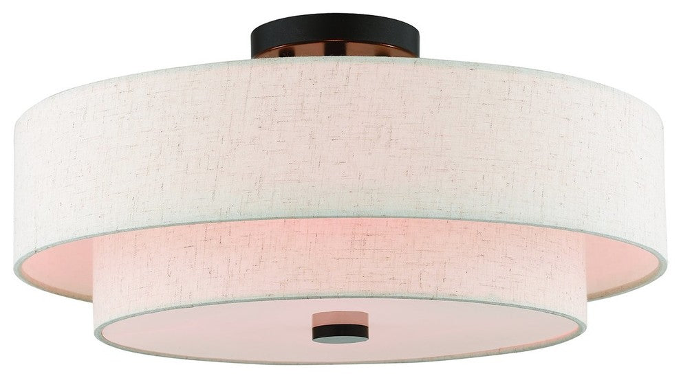 4 Light Ceiling Mount, English Bronze