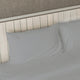Egyptian Cotton Feel Coolest Soft, 4-Piece Sheet Deep Pockets, Silver, King/Cal