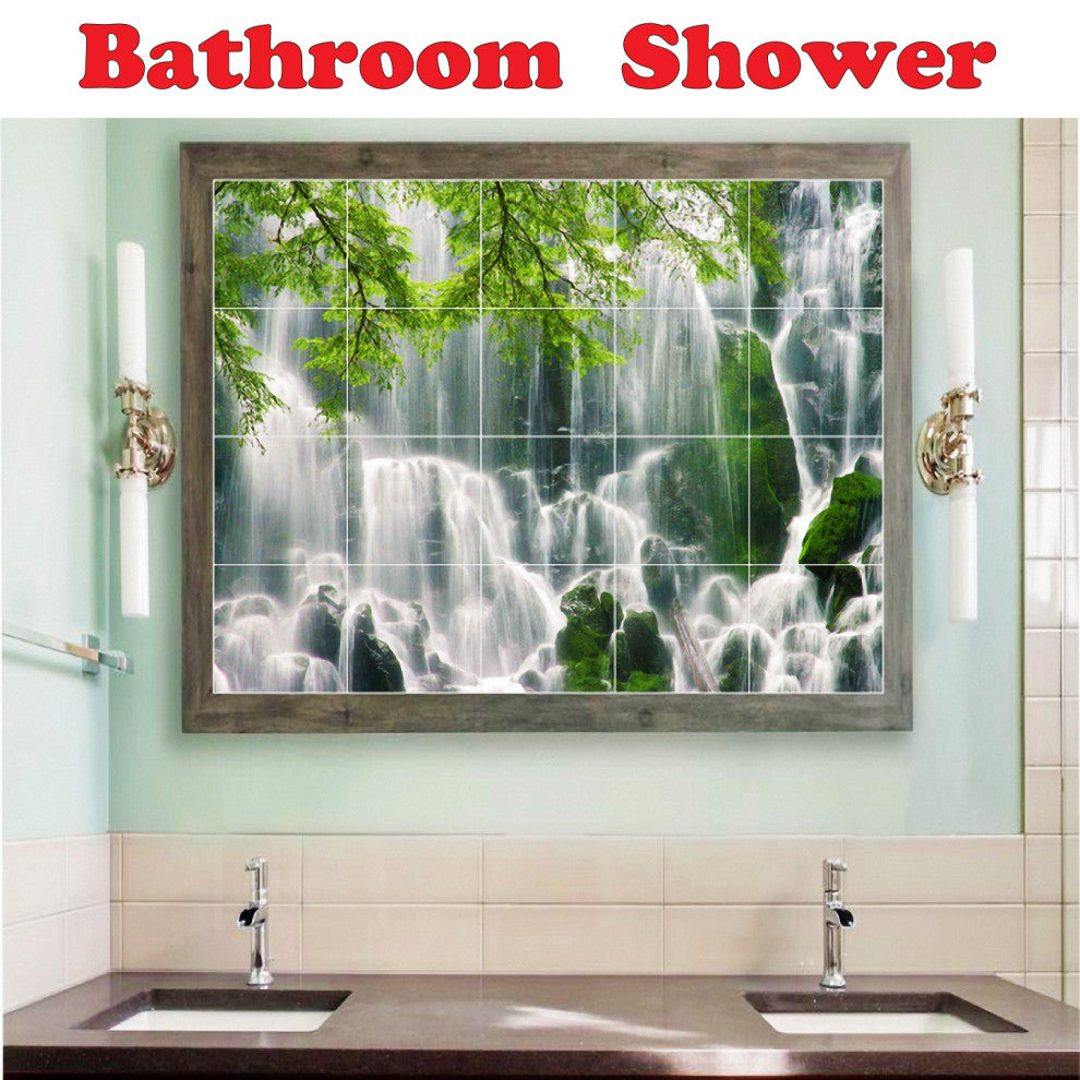 Trees Ceramic Tile Wall Mural HZ501010-43M. 24" x 18"