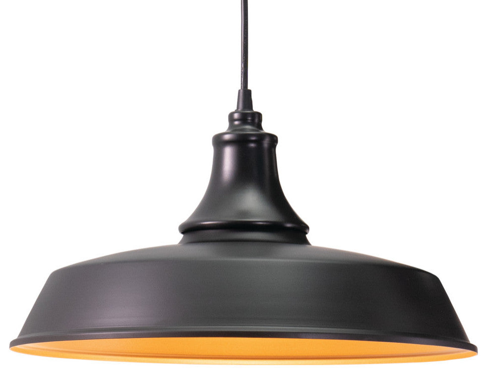 Dorado 15" Outdoor Pendant Dark Bronze and Light Gold