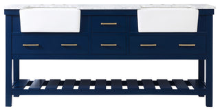 Home Living 22" Farmhouse Blue-Light Bathroom Vanity
