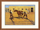 "His First Lesson" Framed Digital Print by Frederic Remington, 33x25"
