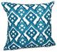 Hipster, Geometric Outdoor Pillow, Teal, 18"x18"