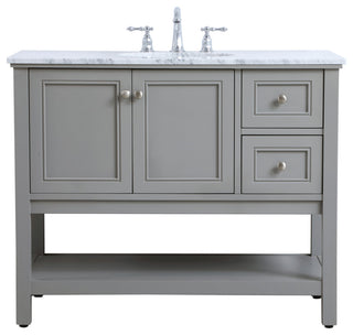 Matilda 42" Single Bathroom Vanity Set, Gray