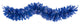 Nearly Natural 6'' Blue Artificial Christmas Garland with 50 Warm White Lights