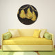 "Golden Pears" Circular Canvas Giclee Printed on 2" Wood Stretcher Wall Art