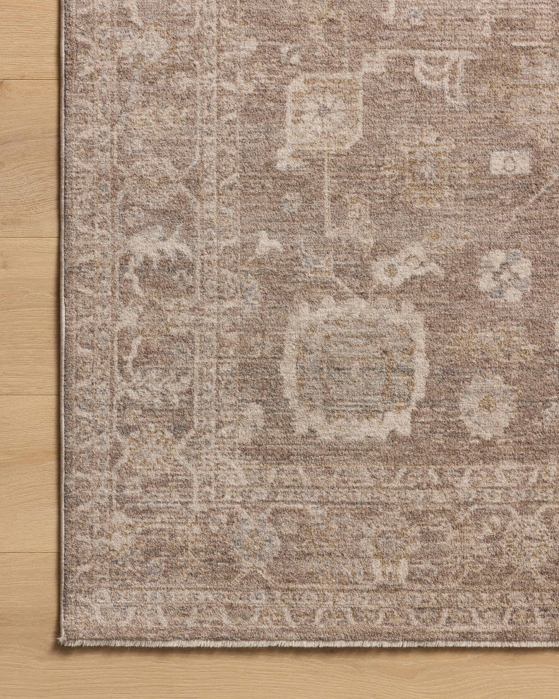 Chris Loves Julia x Loloi Louisa Taupe / Ivory 5''-3" x 7''-6" Area Rug